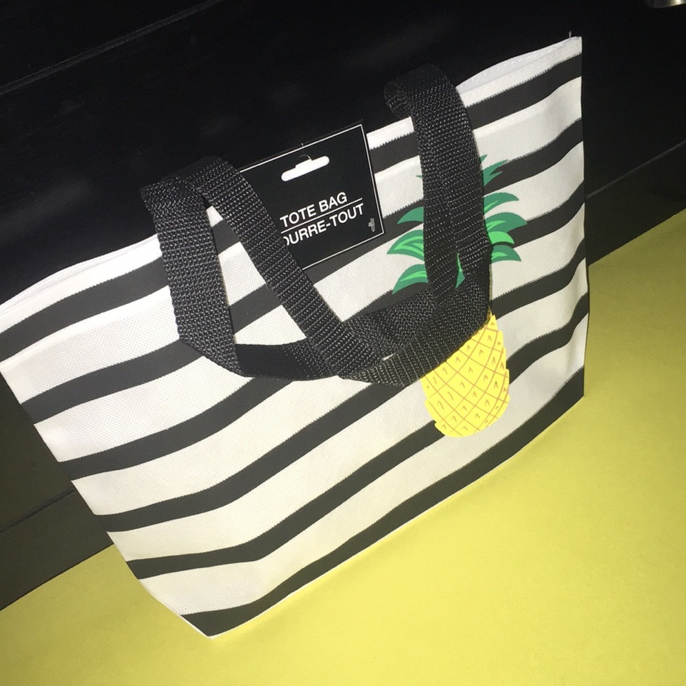 Wholesale package Pineapple& stripes tote 3 bags - Picture 4 of 6